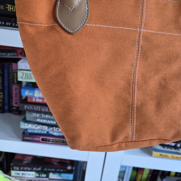 Orange Suede Tote Bag - Picture 3 of 7